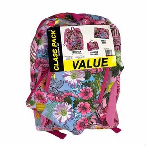 MAD Floral Backpack, Lunch Bag & Tablet Case, Pink